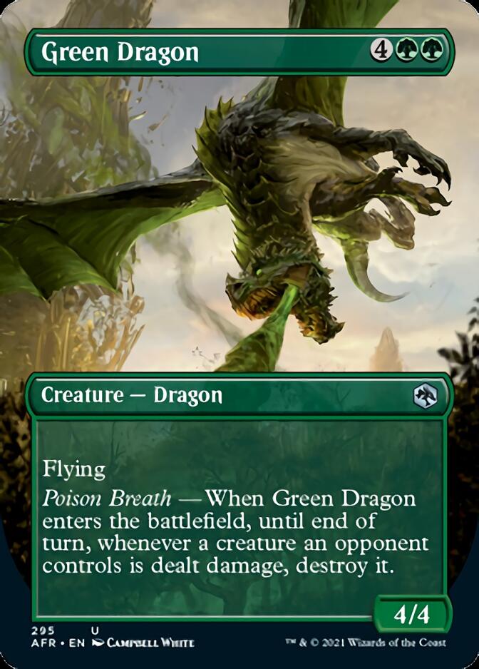 Green Dragon (Borderless Alternate Art) [Dungeons & Dragons: Adventures in the Forgotten Realms] | Chromatic Games