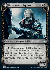 Bloodsworn Squire // Bloodsworn Knight (Showcase Fang Frame) [Innistrad: Crimson Vow] | Chromatic Games