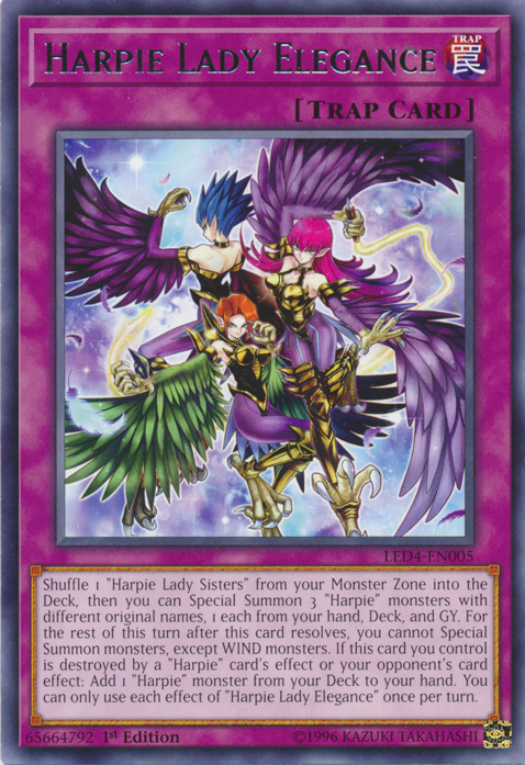 Harpie Lady Elegance [LED4-EN005] Rare | Chromatic Games