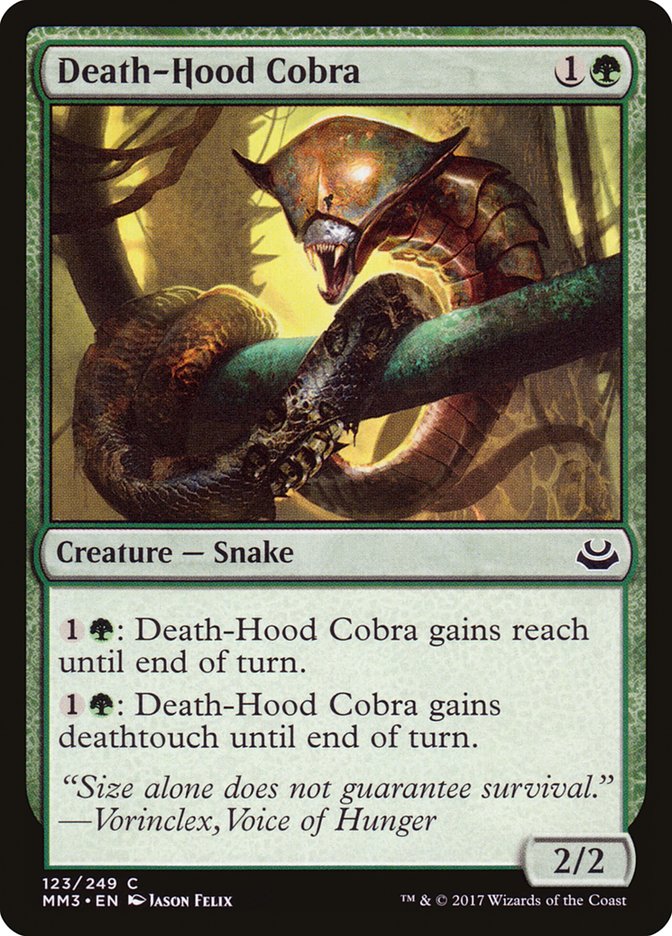 Death-Hood Cobra [Modern Masters 2017] | Chromatic Games