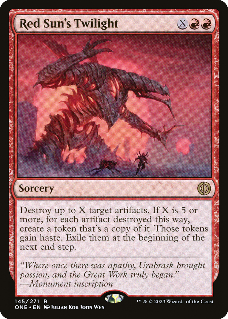 Red Sun's Twilight [Phyrexia: All Will Be One] | Chromatic Games