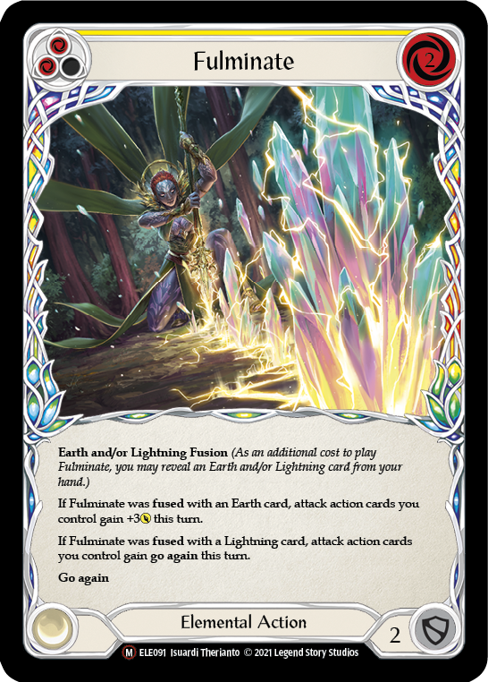 Fulminate [U-ELE091] (Tales of Aria Unlimited)  Unlimited Rainbow Foil | Chromatic Games