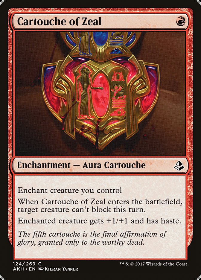 Cartouche of Zeal [Amonkhet] | Chromatic Games