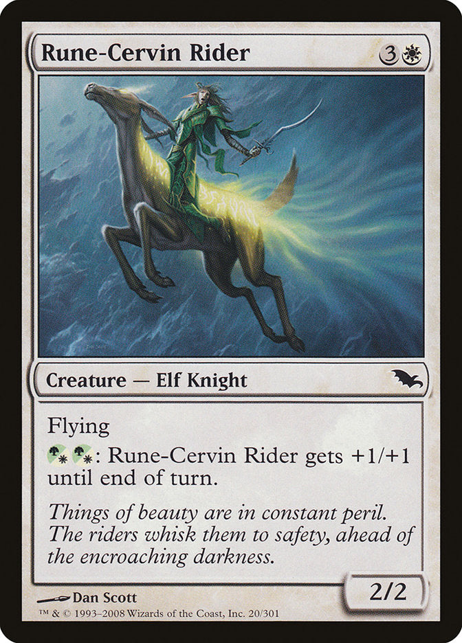 Rune-Cervin Rider [Shadowmoor] | Chromatic Games