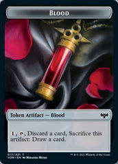 Blood // Vampire (007) Double-Sided Token [Innistrad: Crimson Vow Tokens] | Chromatic Games