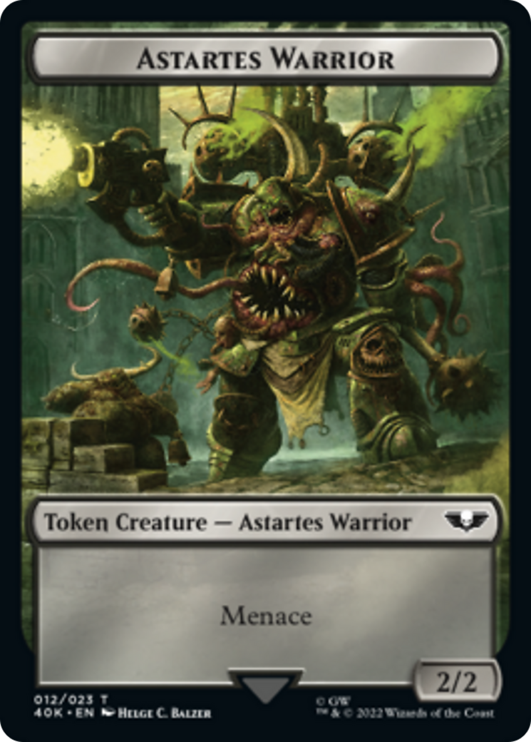 Spawn // Astartes Warrior Double-Sided Token [Warhammer 40,000 Tokens] | Chromatic Games