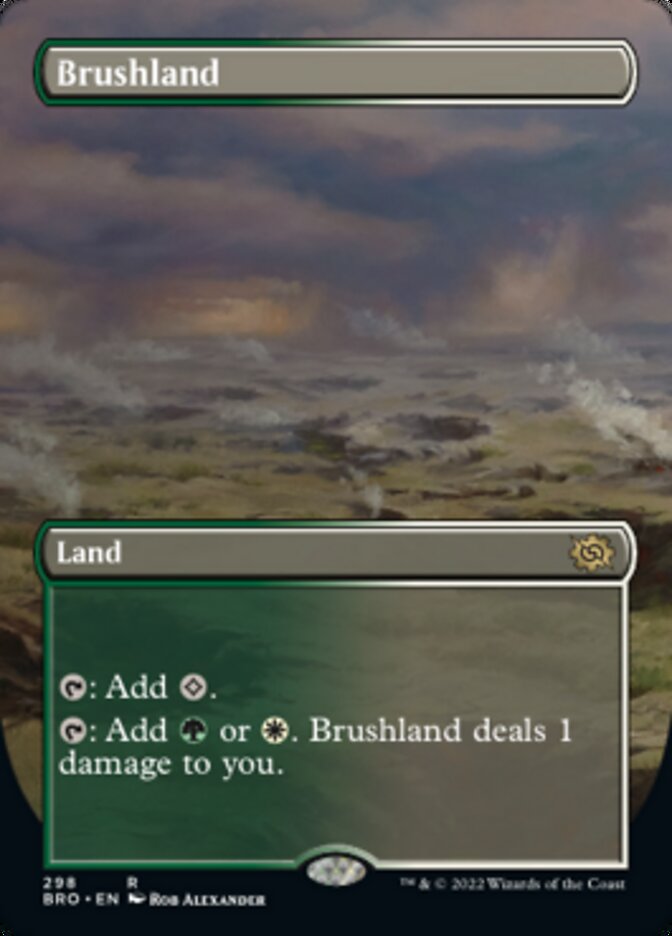 Brushland (Borderless Alternate Art) [The Brothers' War] | Chromatic Games