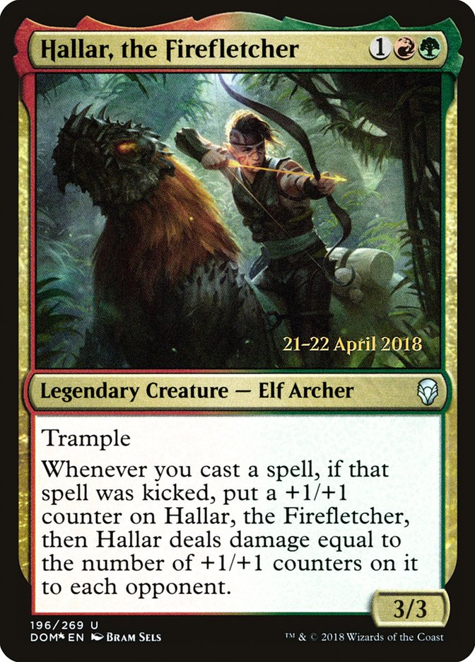 Hallar, the Firefletcher [Dominaria Prerelease Promos] | Chromatic Games