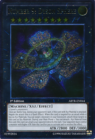 Number 9: Dyson Sphere (UTR) [ABYR-EN044] Ultimate Rare | Chromatic Games