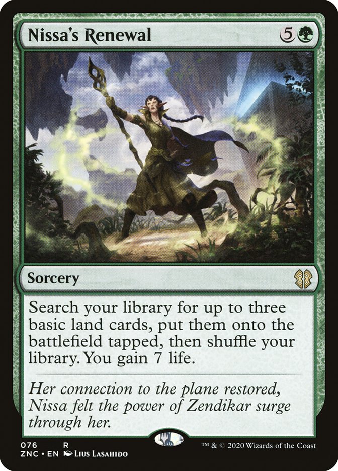 Nissa's Renewal [Zendikar Rising Commander] | Chromatic Games