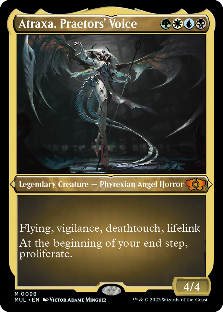 Atraxa, Praetors' Voice (Foil Etched) [Multiverse Legends] | Chromatic Games