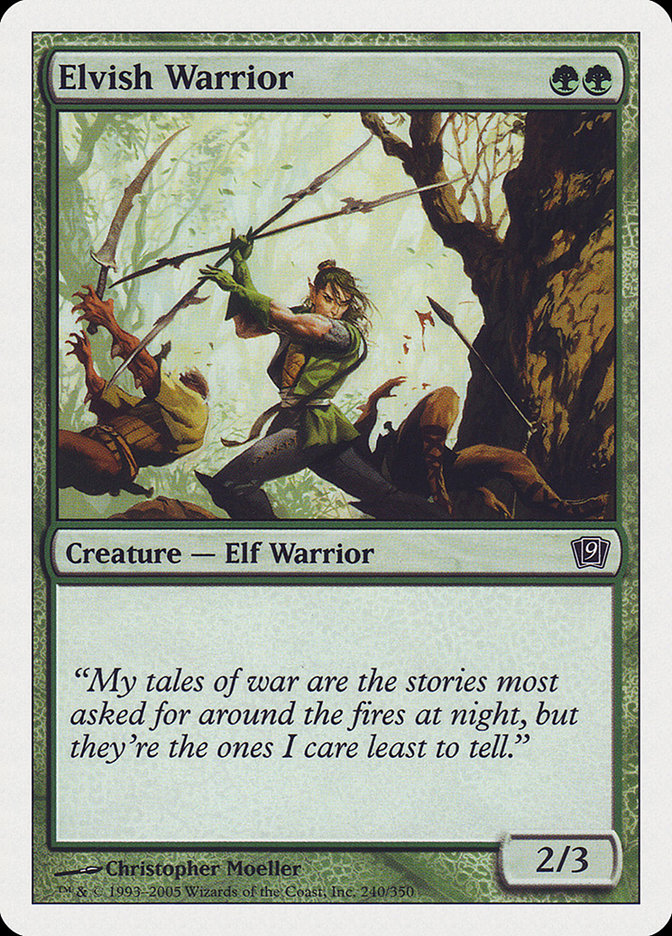 Elvish Warrior [Ninth Edition] | Chromatic Games