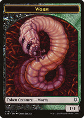 Zombie // Worm Double-Sided Token [Commander 2016 Tokens] | Chromatic Games