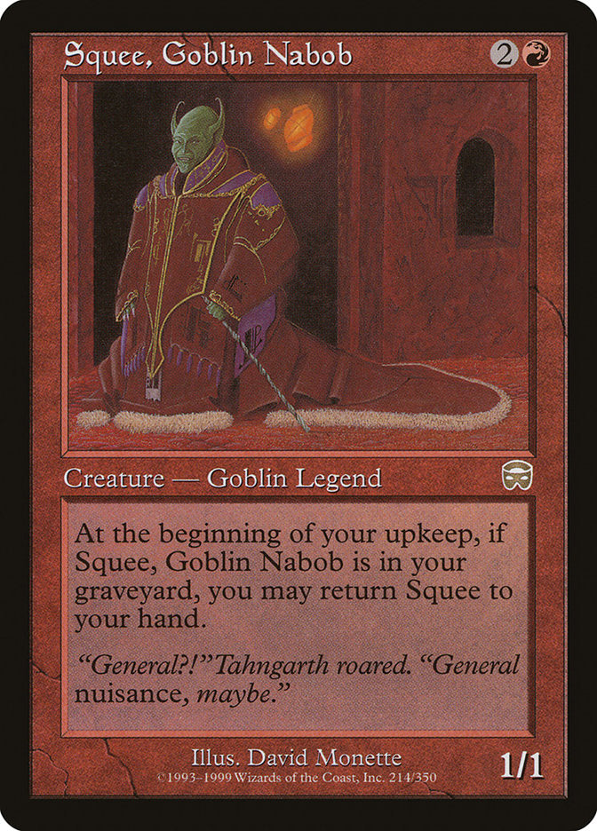 Squee, Goblin Nabob [Mercadian Masques] | Chromatic Games