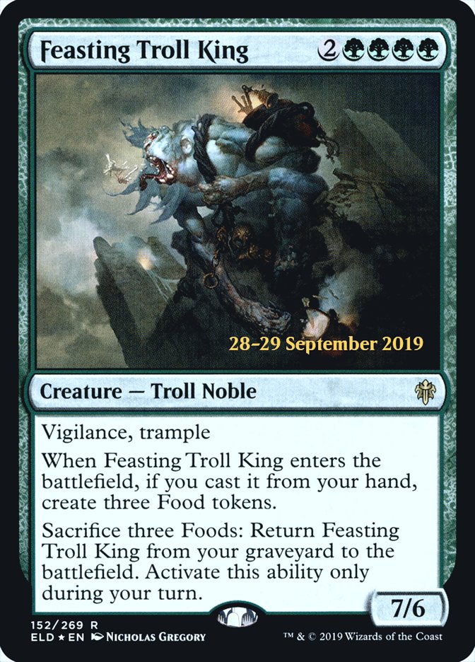 Feasting Troll King [Throne of Eldraine Prerelease Promos] | Chromatic Games