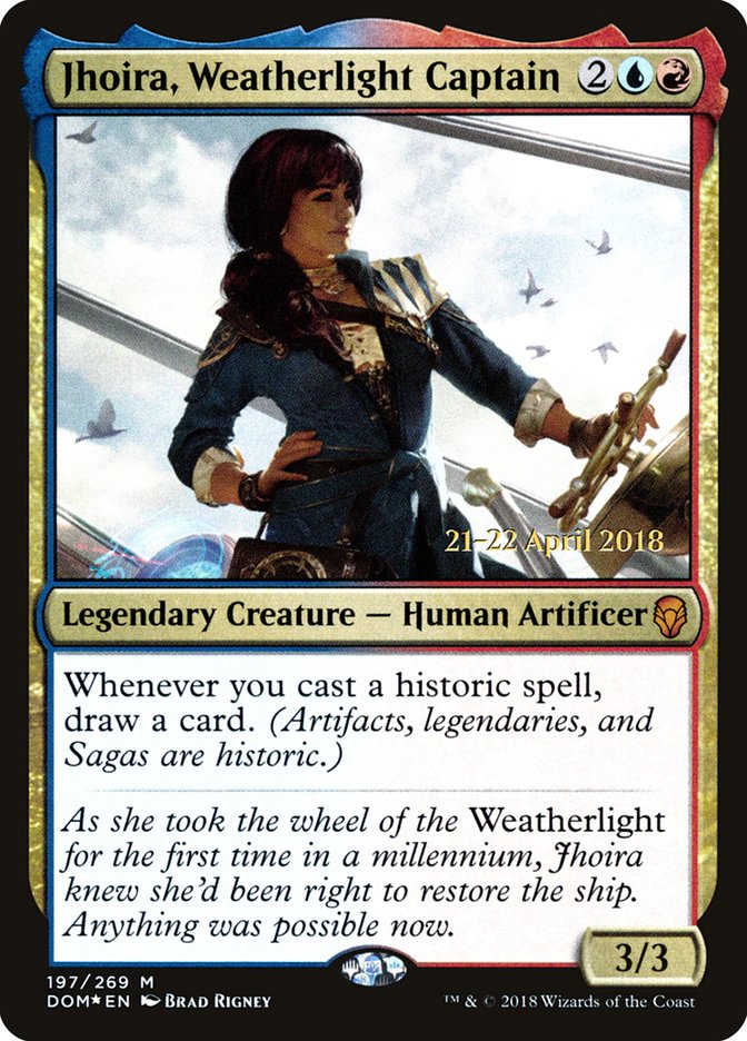 Jhoira, Weatherlight Captain [Dominaria Prerelease Promos] | Chromatic Games