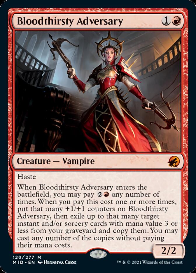 Bloodthirsty Adversary [Innistrad: Midnight Hunt] | Chromatic Games