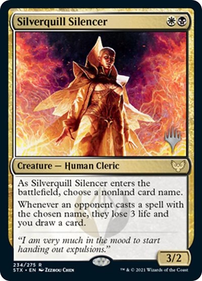 Silverquill Silencer (Promo Pack) [Strixhaven: School of Mages Promos] | Chromatic Games
