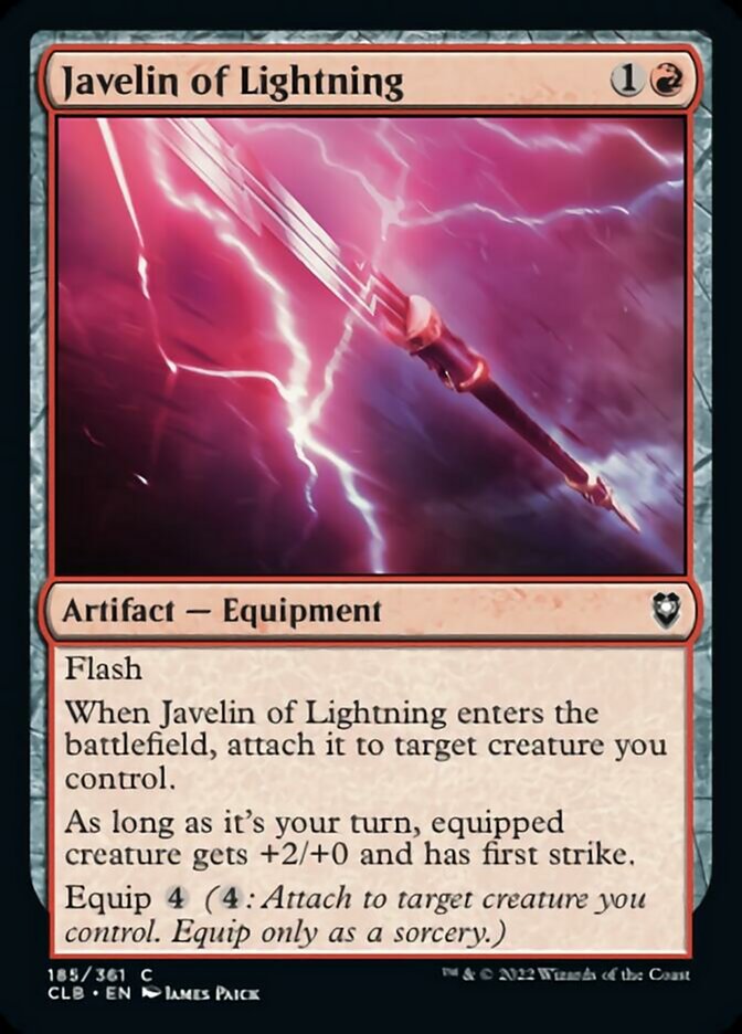 Javelin of Lightning [Commander Legends: Battle for Baldur's Gate] | Chromatic Games