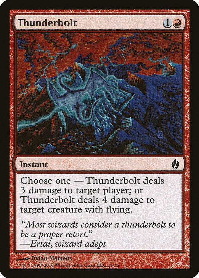 Thunderbolt [Premium Deck Series: Fire and Lightning] | Chromatic Games