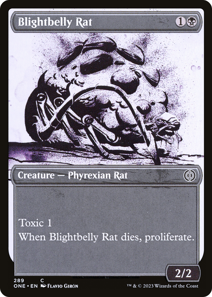 Blightbelly Rat (Showcase Ichor) [Phyrexia: All Will Be One] | Chromatic Games