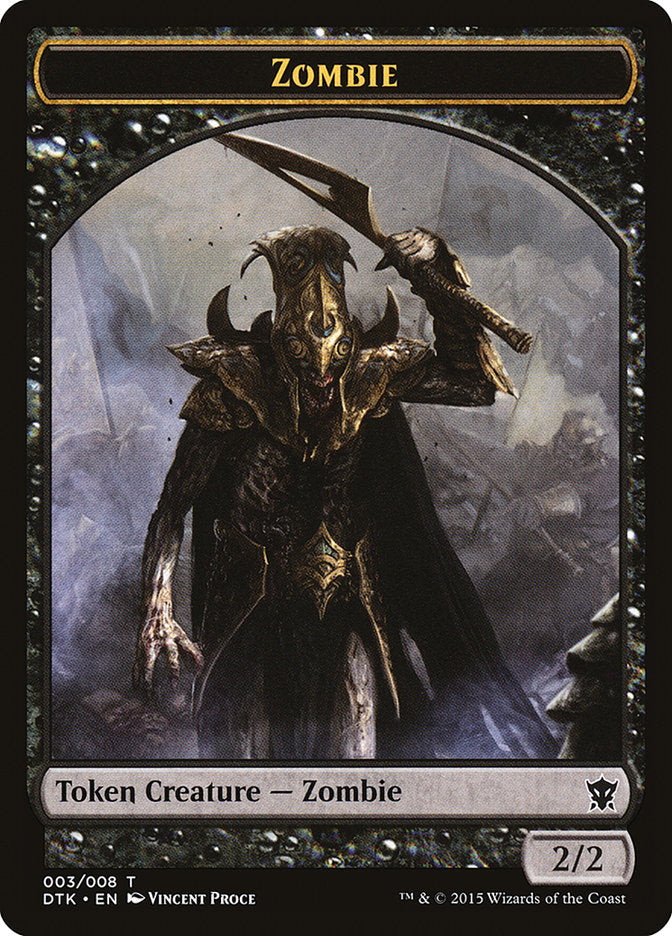 Zombie Token [Dragons of Tarkir Tokens] | Chromatic Games