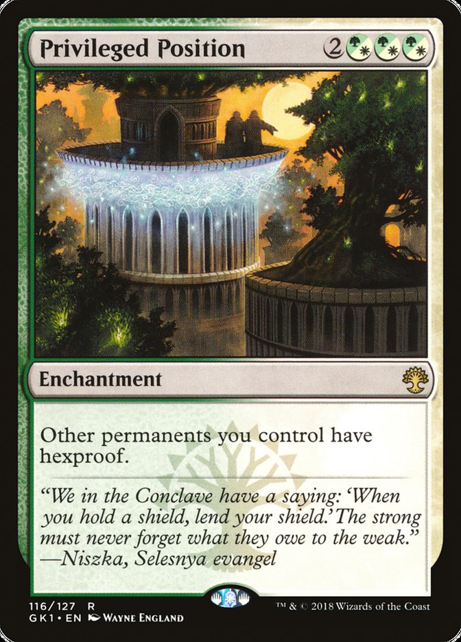 Privileged Position [Guilds of Ravnica Guild Kit] | Chromatic Games