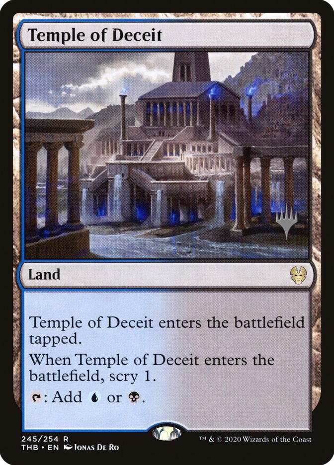 Temple of Deceit (Promo Pack) [Theros Beyond Death Promos] | Chromatic Games