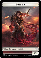 Soldier (007) // Angel Double-Sided Token [Phyrexia: All Will Be One Commander Tokens] | Chromatic Games