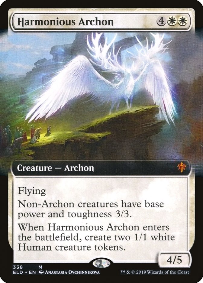 Harmonious Archon (Extended Art) [Throne of Eldraine] | Chromatic Games