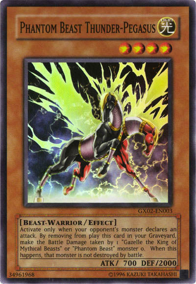 Phantom Beast Thunder-Pegasus [GX02-EN003] Super Rare | Chromatic Games