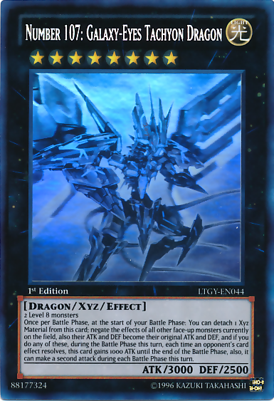 Number 107: Galaxy-Eyes Tachyon Dragon [LTGY-EN044] Ghost Rare | Chromatic Games