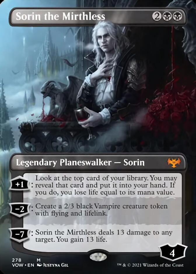 Sorin the Mirthless (Borderless) [Innistrad: Crimson Vow] | Chromatic Games