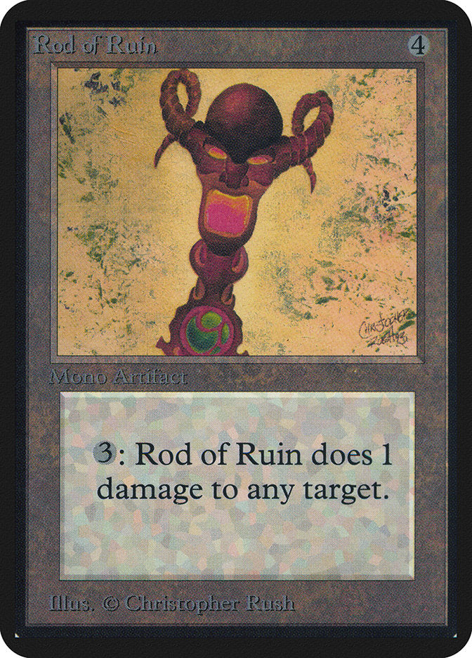 Rod of Ruin [Alpha Edition] | Chromatic Games
