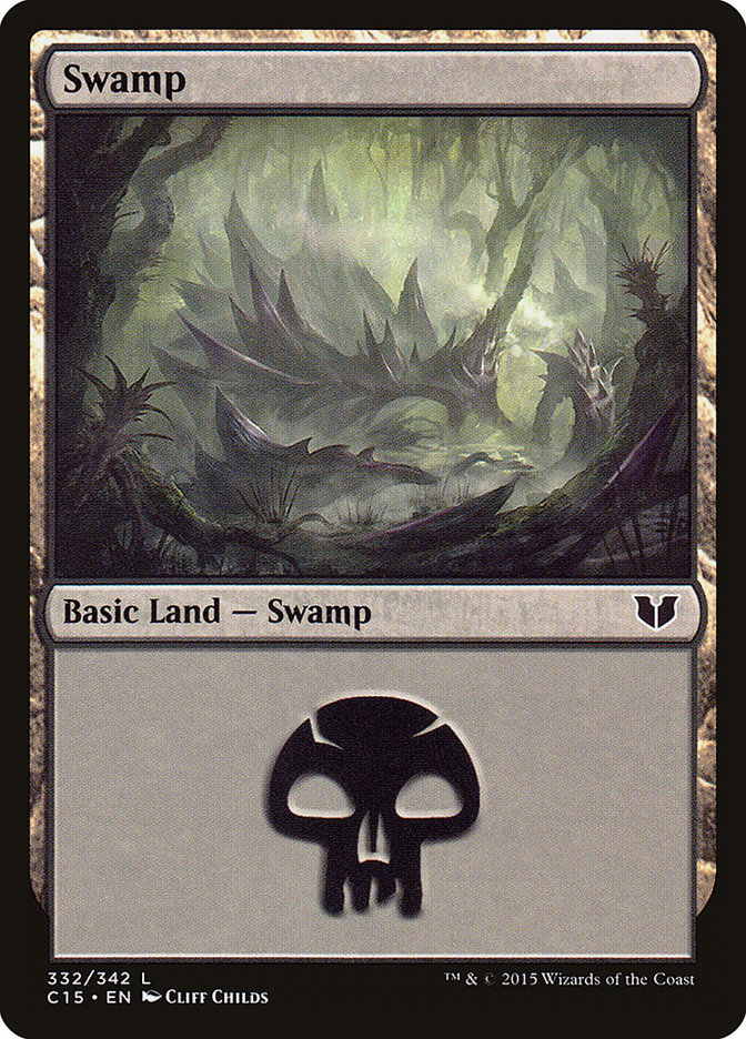 Swamp (332) [Commander 2015] | Chromatic Games