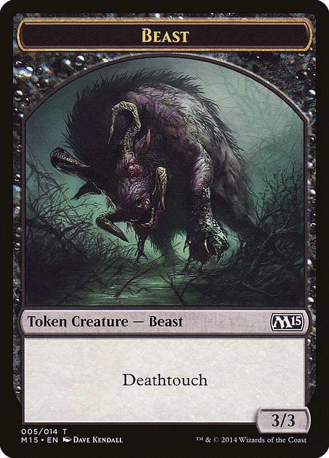 Beast Token (005/014) [Magic 2015 Tokens] | Chromatic Games