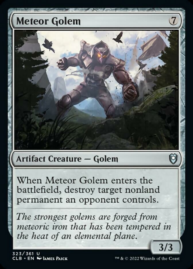 Meteor Golem [Commander Legends: Battle for Baldur's Gate] | Chromatic Games