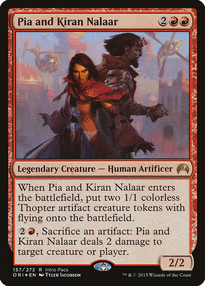 Pia and Kiran Nalaar (Intro Pack) [Magic Origins Promos] | Chromatic Games