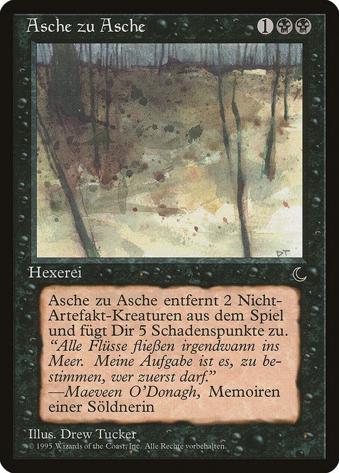 Ashes to Ashes (German) - "Asche zu Asche" [Renaissance] | Chromatic Games