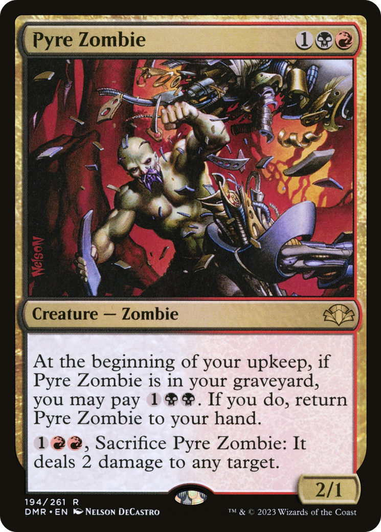 Pyre Zombie [Dominaria Remastered] | Chromatic Games