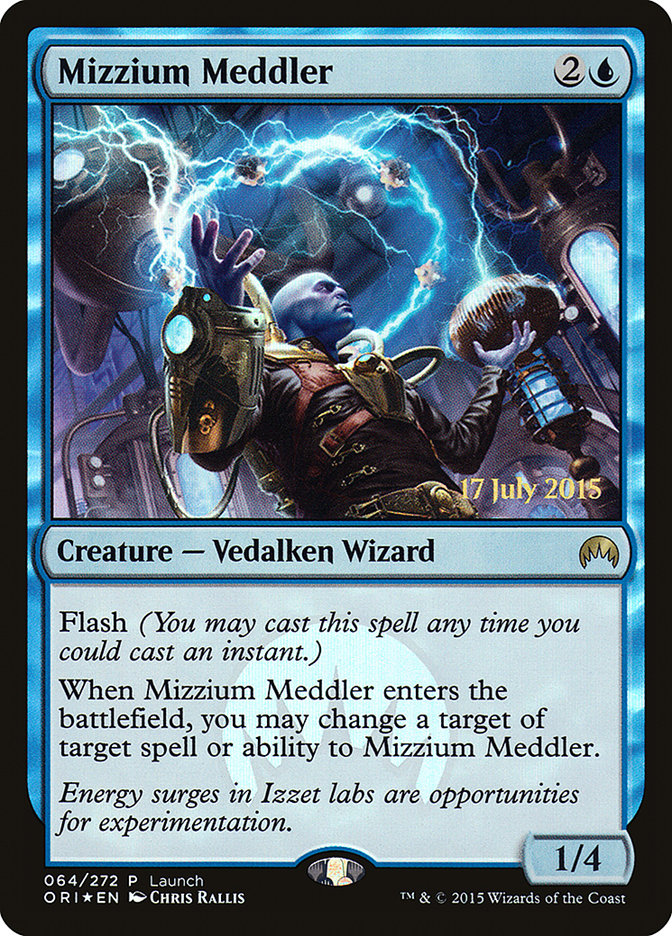 Mizzium Meddler (Launch) [Magic Origins Promos] | Chromatic Games