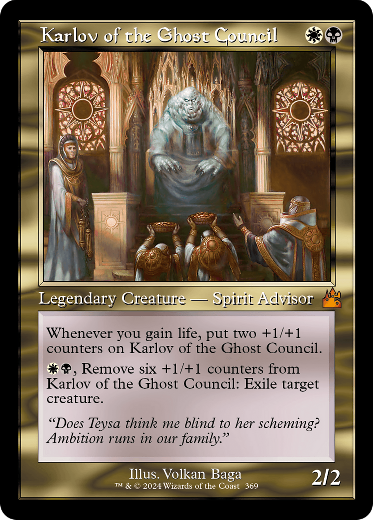 Karlov of the Ghost Council (Retro Frame) [Ravnica Remastered] | Chromatic Games