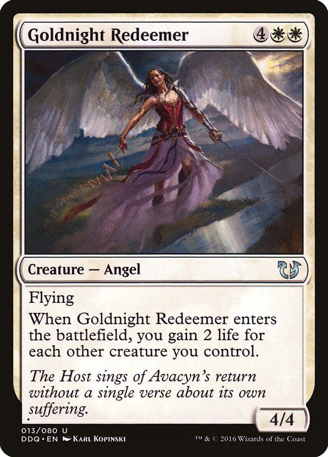 Goldnight Redeemer [Duel Decks: Blessed vs. Cursed] | Chromatic Games