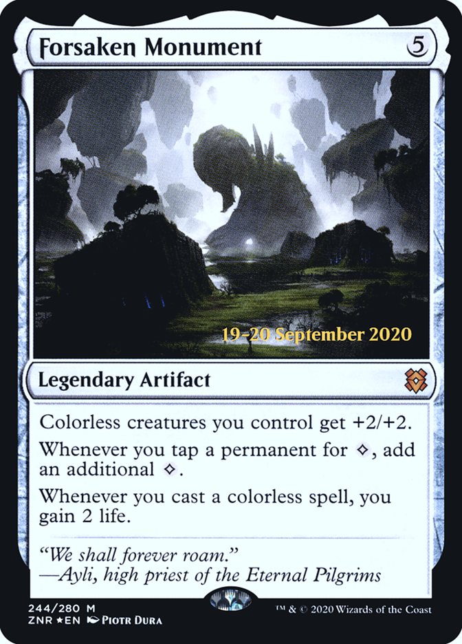 Forsaken Monument [Zendikar Rising Prerelease Promos] | Chromatic Games