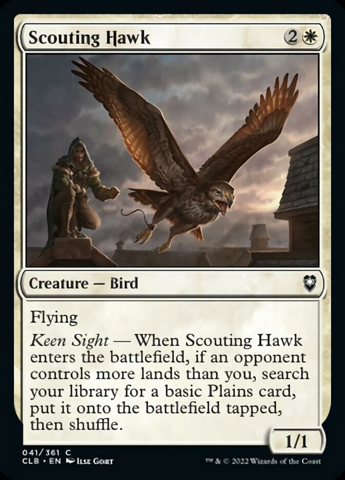 Scouting Hawk [Commander Legends: Battle for Baldur's Gate] | Chromatic Games