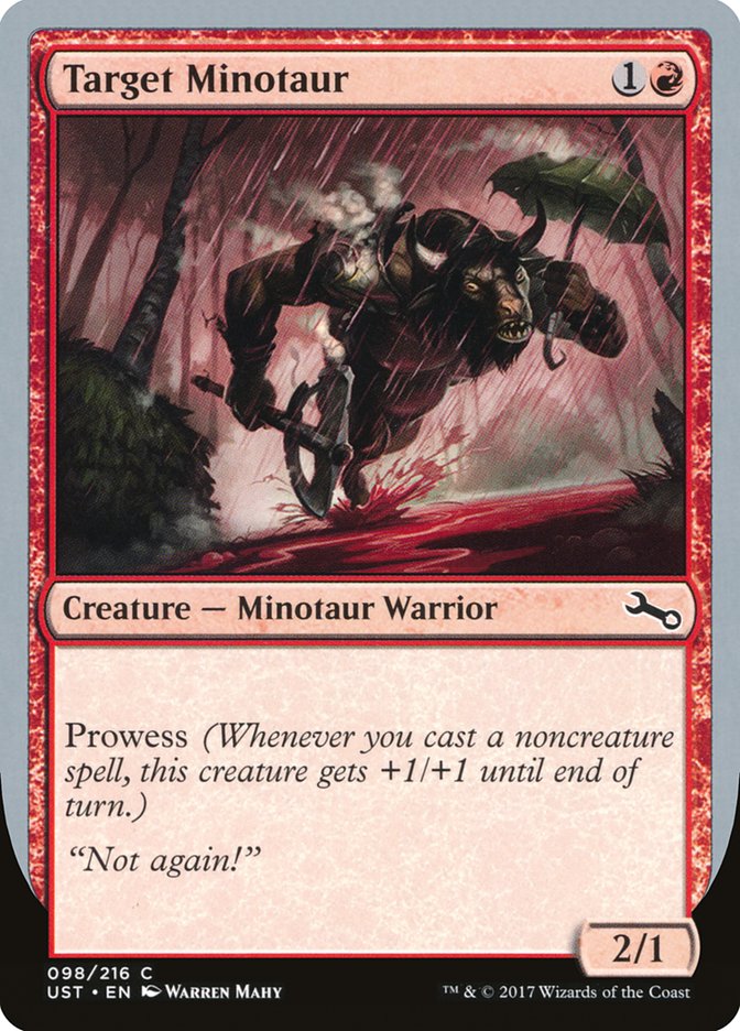 Target Minotaur (Rain Art) [Unstable] | Chromatic Games