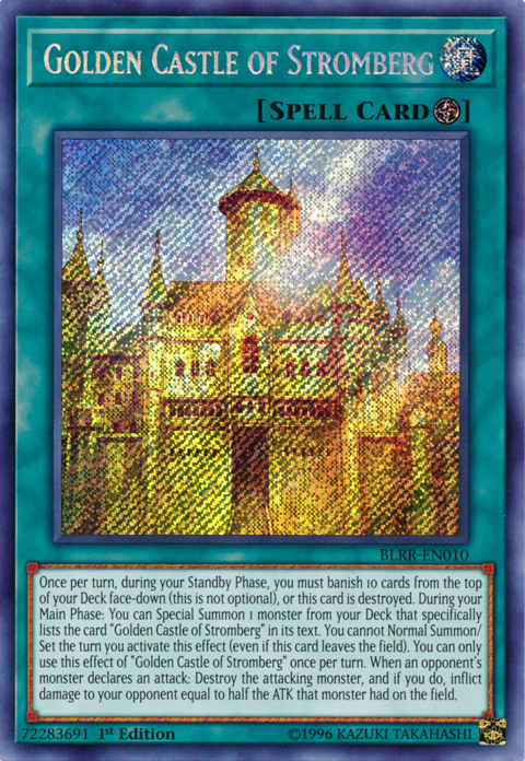 Golden Castle of Stromberg [BLRR-EN010] Secret Rare | Chromatic Games