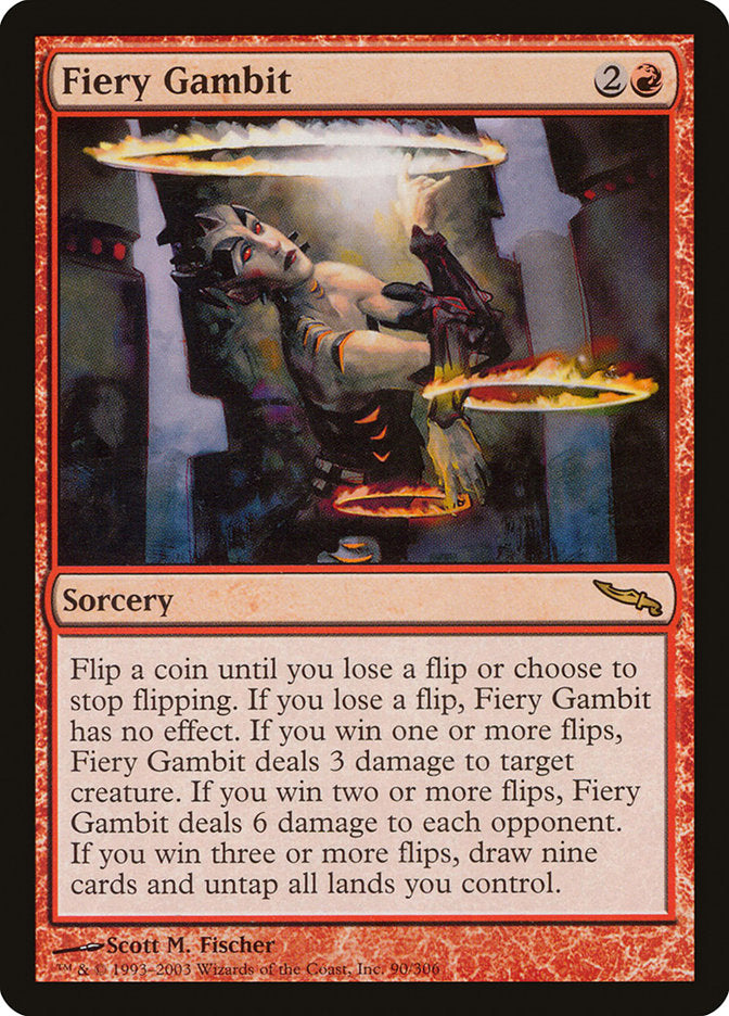 Fiery Gambit [Mirrodin] | Chromatic Games