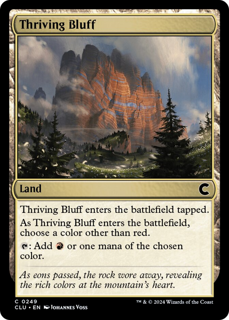 Thriving Bluff [Ravnica: Clue Edition] | Chromatic Games