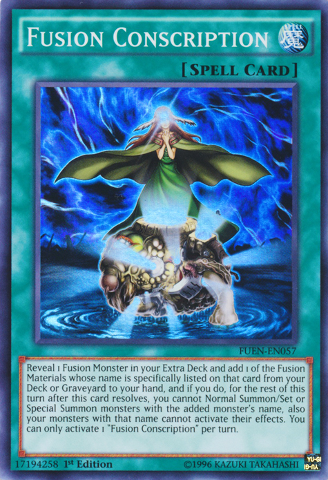 Fusion Conscription [FUEN-EN057] Super Rare | Chromatic Games